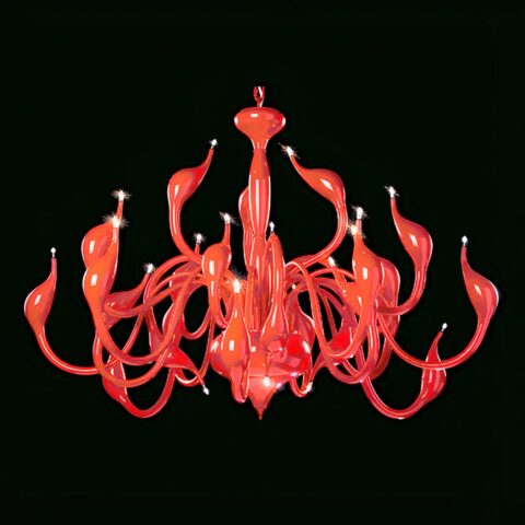 Lustre oriental aux arabesques majestueuses - vue de côté