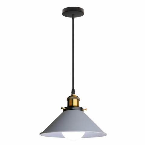 Suspension abat jour design rétro moderne