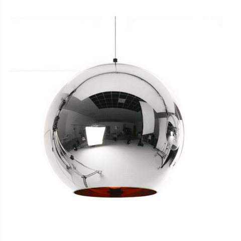 Suspension boule LED design nordique moderne avec finition brillante