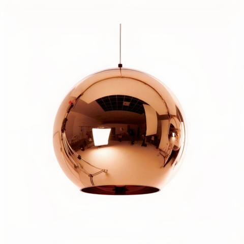 Suspension boule LED design nordique moderne avec finition brillante