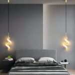 Suspension chambre design LED - vue de face