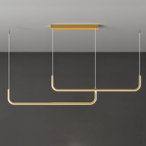 Suspension de cuisine LED en métal