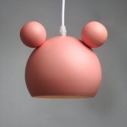 Suspension enfant ronde et colorée - vue de côté