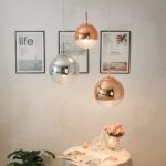 Suspension globe décorative - vue de côté
