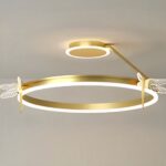 Suspension LED libellule ronde pour plafond au design moderne