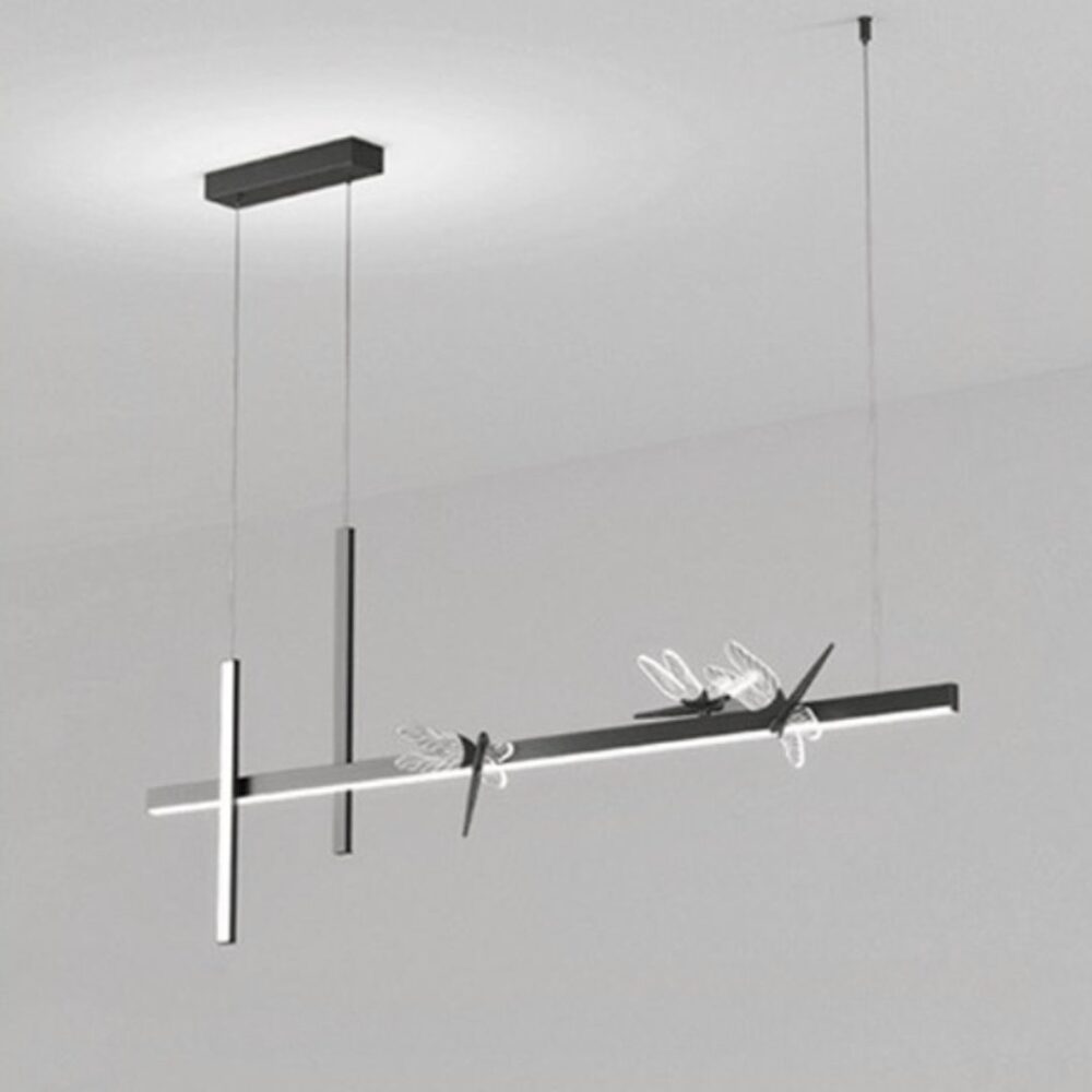 Suspension libellule décorative - vue de côté