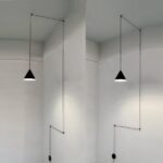 Suspension minimaliste moderne avec fil apparent décoratif