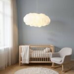 Suspension nuage blanc pour chambre d'enfant - vue d'ensemble