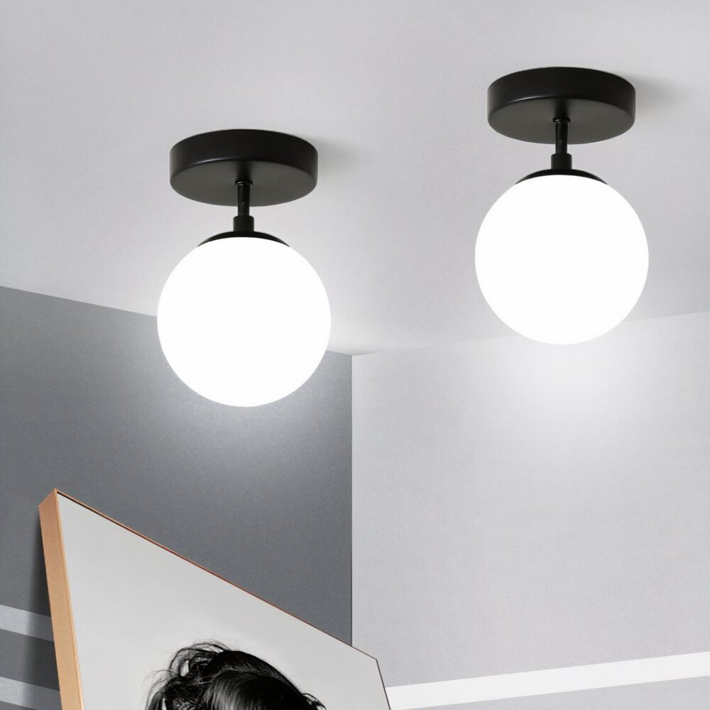 Suspension salle de bain LED ronde