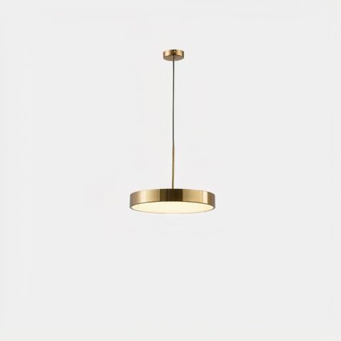 Suspension salon LED style nordique en forme de disque