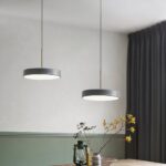 Suspension salon LED style nordique en forme de disque