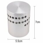 Applique murale LED design circulaire en aluminium avec projection lumineuse
