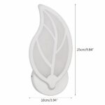 Applique murale LED d'intérieur en forme de feuille - vue de côté