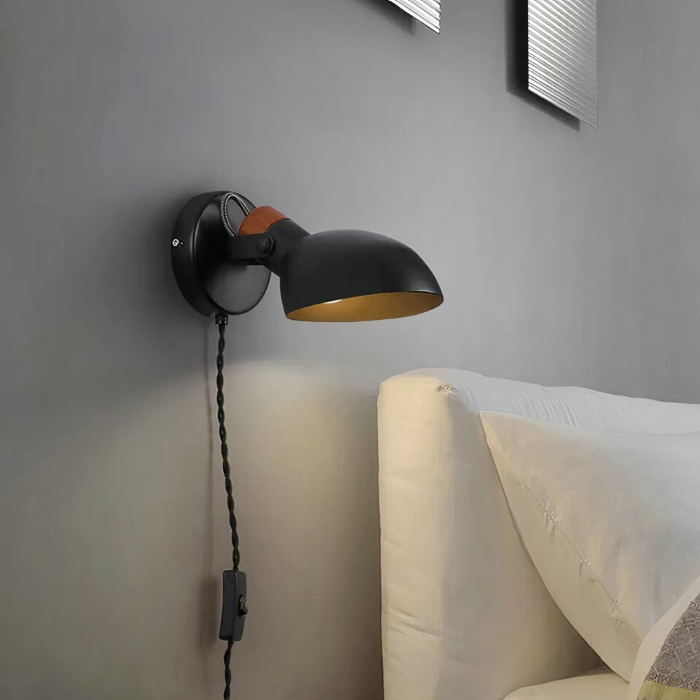 Applique Murale Led Rotative De Style Nordique En Aluminium 3 Applique murale LED rotative de style nordique en aluminium sur fond gris