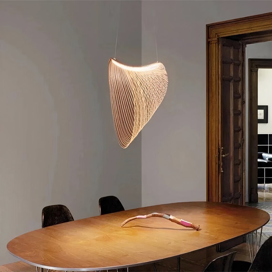 Lustre bambou LED au design créatif moderne