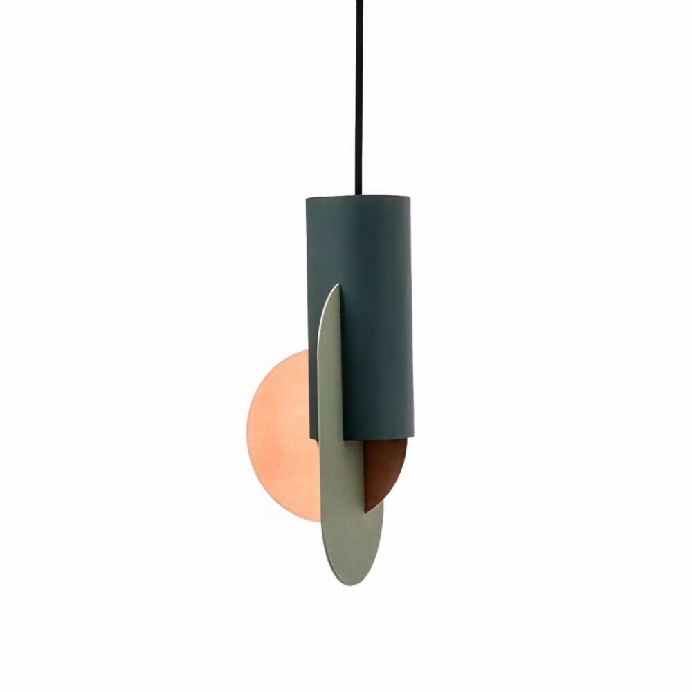 Lustre macaron art-déco créatif au style nordique - vue de face