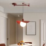 Lustre terracotta LED de table à manger rétractable - vue d'ensemble