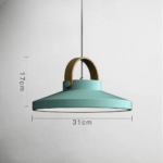 Suspension industrielle LED macaron
