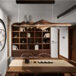 Lustre en bois.suspendu