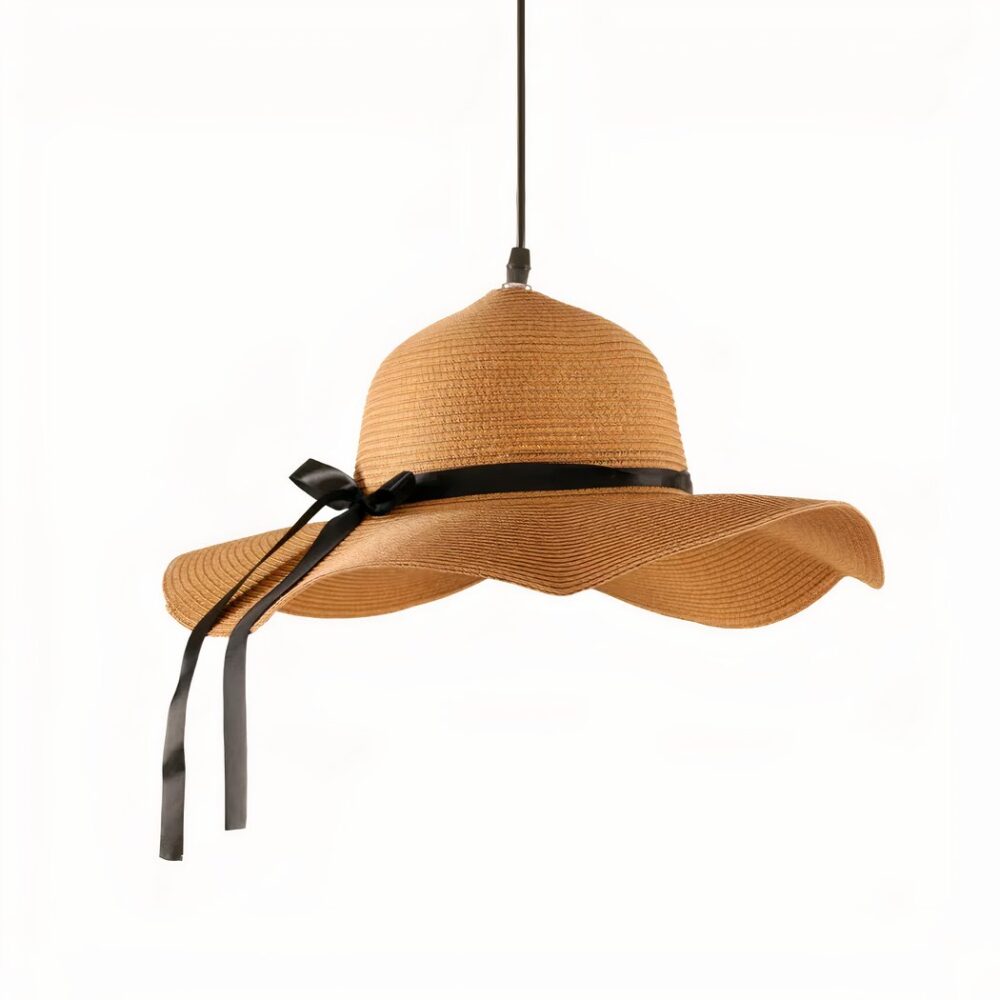 Lustre original chapeau de paille - vue d'ensemble