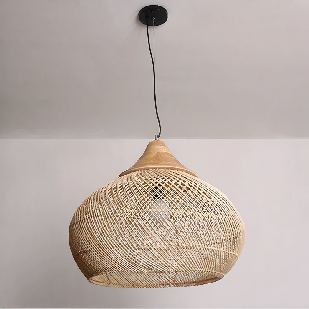 Suspension En Bambou Tissé à La Main Lustre à Chapeau Simple Plafonnier Plafonnier Lustre En Bambou Naturel Pour Salle à Manger, Salon De Thé, Restaurant | Votre Wishlist Sur