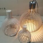Lustre DIY en bois massif de bambou