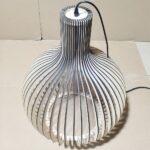 Lustre DIY en bois massif de bambou - zoom matière