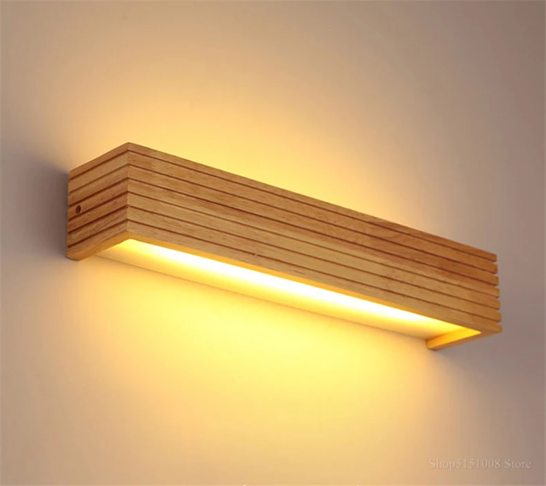 Applique murale escalier design en bois - vue de face