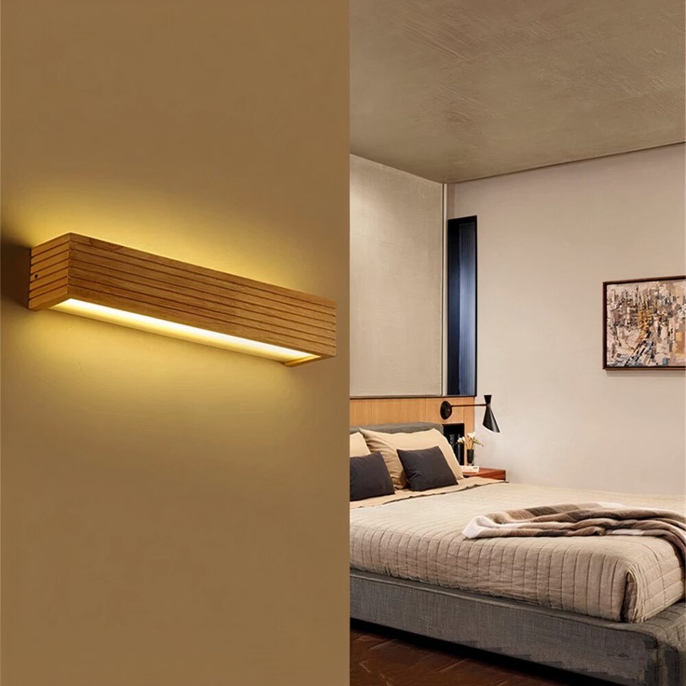 Applique murale escalier design en bois