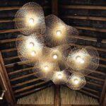 Suspension aérienne en paille de bambou - vue d'ensemble
