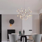Lustre suspension moderne à LED original en forme d'arbre - coloris disponibles