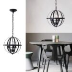 Lustre en métal en forme de sphère - dimensions