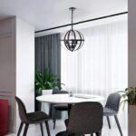 Lustre en métal en forme de sphère — Un style vintage affirmé