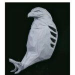 Applique murale en forme d'oiseau en 3D