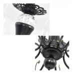 Lustre en fer forgé dans le style chandelier baroque