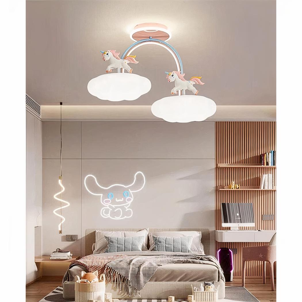 Lampe Licorne Dalber Unicorns Suspension, Motif Licorne Lampe De