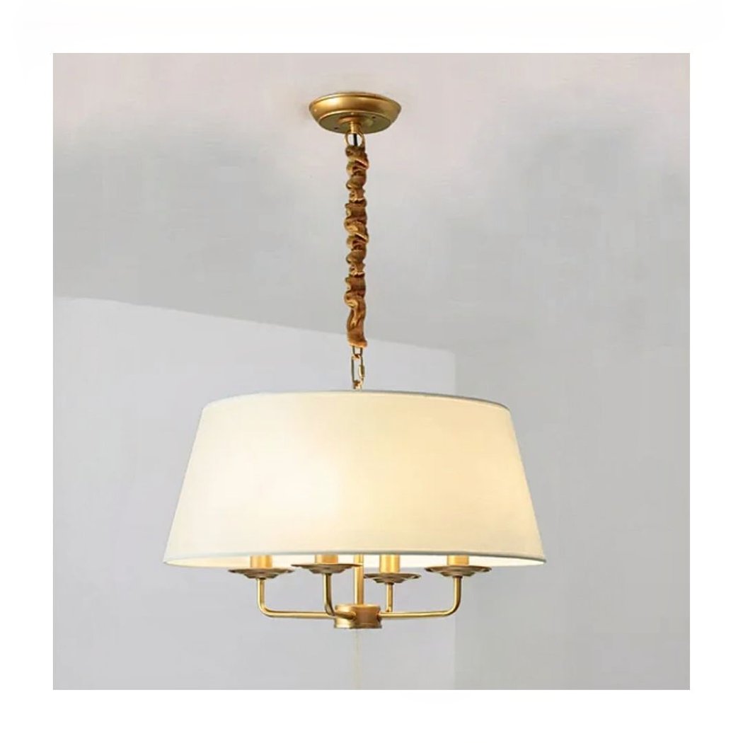 Lustre rustique en fer forgé dans le style vintage