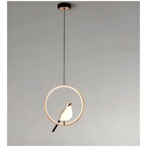 Suspension en forme d'oiseau perché