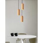 Suspension simple colorée dans le style scandinave - vue de face