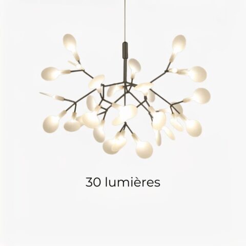 Lustre suspension moderne à LED original en forme d'arbre