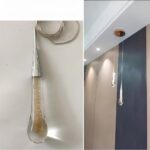 Lustre avec goutte d'eau suspendue - vue d'ensemble