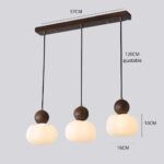 Lustre 3 suspensions rondes alignées — vue principale