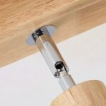Applique murale en bois et métal pour salle de bain - détail