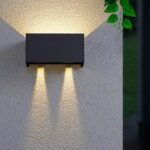 Applique murale LED minimaliste pour extérieur - vue de côté