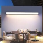 Applique murale LED moderne pour extérieur - vue de côté