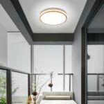 Suspension scandinave ronde en bois - détail
