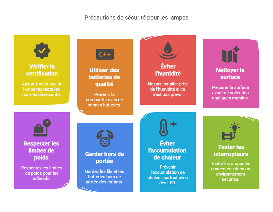 Checklist de sécurité pour l’installation de lampes
