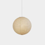 Suspension sphérique en papier de style japandi