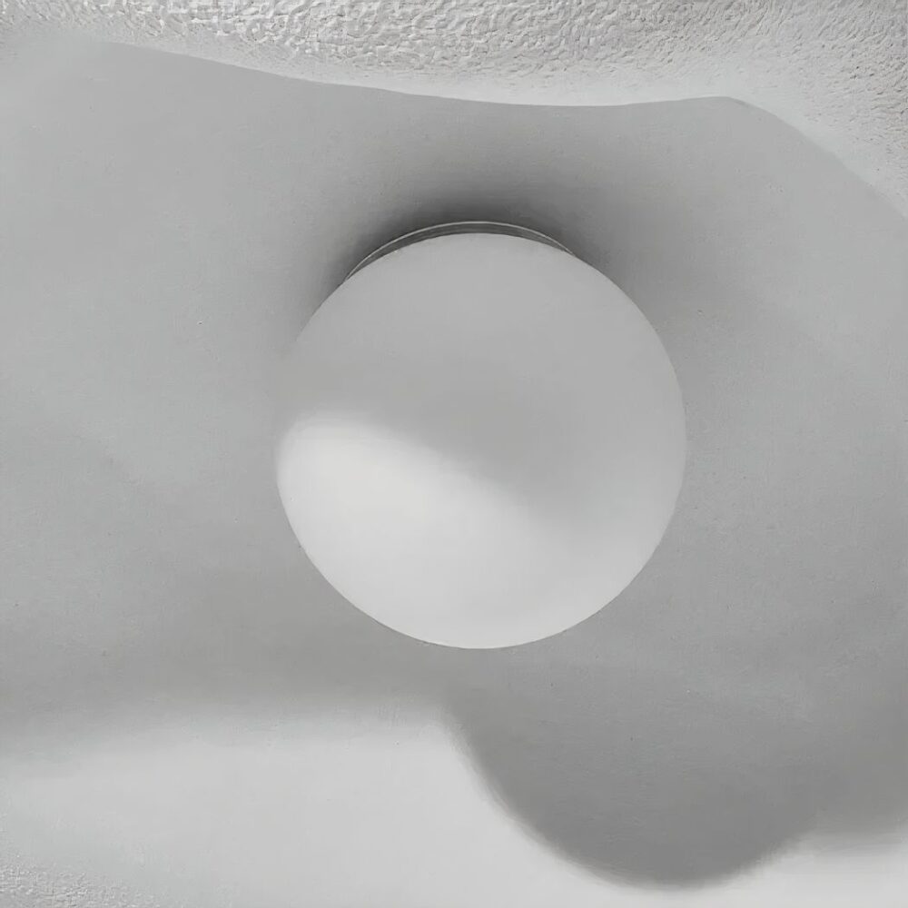 Lustre suspendu Japandi résine forme organique minimaliste - détail