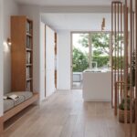 Applique murale spot en bois naturel de chêne — détail